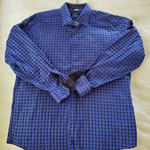 Men's XXL Bugatchi Uomo Long Sleeved Dress Shirt